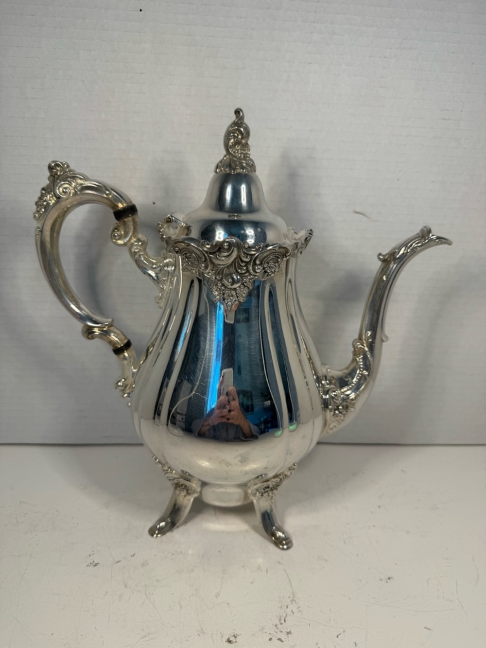 Vintage  Baroque by Wallace Silverplate Coffee Pot Tea Pot
